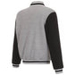 NHL Anaheim DucksTwo-Tone Reversible Fleece Jacket  JH Design  - Gray/Black