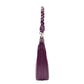Womens Leather Twist Handle Strap Zip Cross Body Bag SARAH Purple