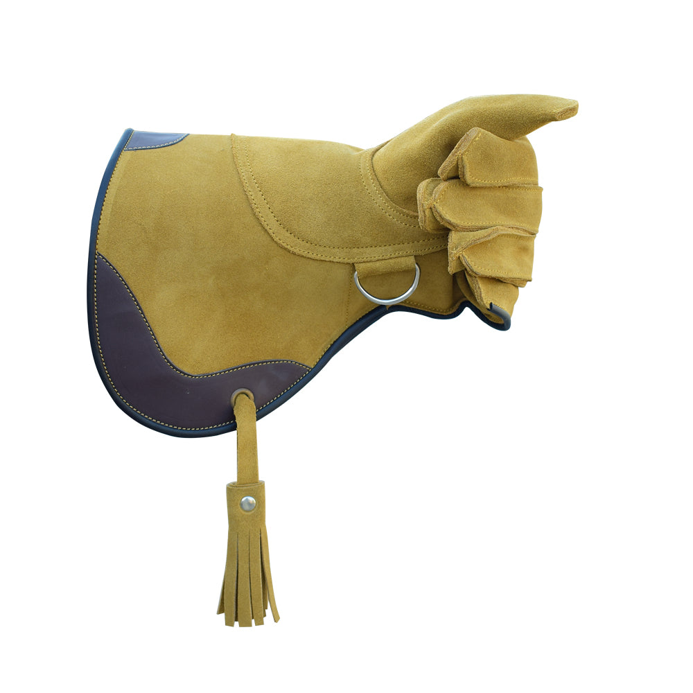 Pack of 10 Custom Left Hand Falconry Gloves – Durable Suede Leather Eagle & Bird Handling Gloves