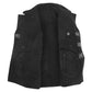 Mens Double Breasted Sheepskin Leather Jacket Theo Black