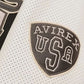 Avirex Script USA Varsity Leather Jacket- Black