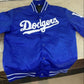 Vintage Los Angeles Dodgers Satin Bomber Jacket-Blue