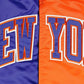 Men's New York Knicks Starter Fast Break Satin Full-Snap Jacket-Blue/Orange