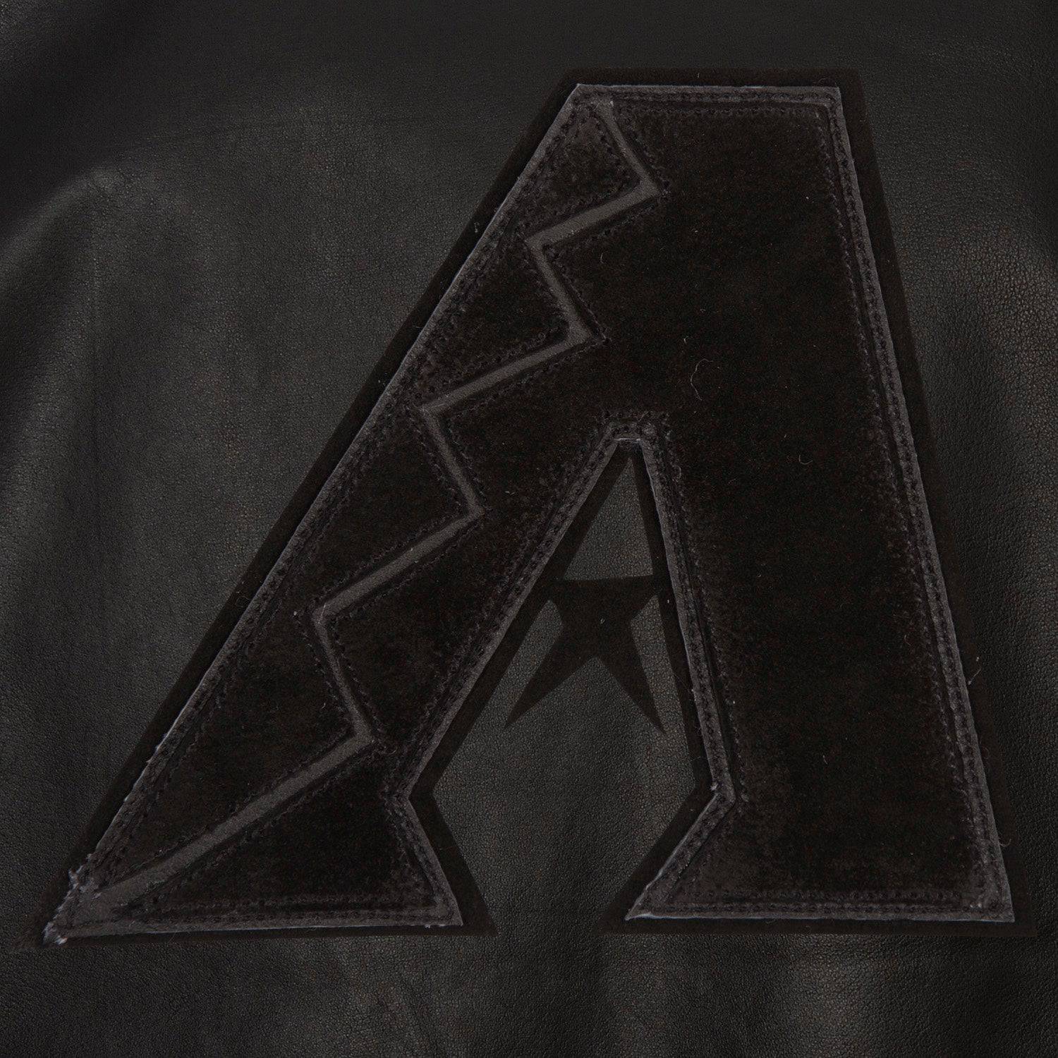 Arizona Diamondbacks Full Original Leather Jacket - Black/Black