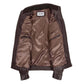 Men’s Standing Collar Leather Jacket Tony Brown