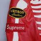 Supreme Vanson Leather X Bones Jacket (Red-White)