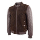 Men's Original Leather and Suede Bomber Varsity Jacket Bradley Brown