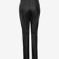 Black Leather High Waist Straight-Leg Pant for Women (Premium Quality)