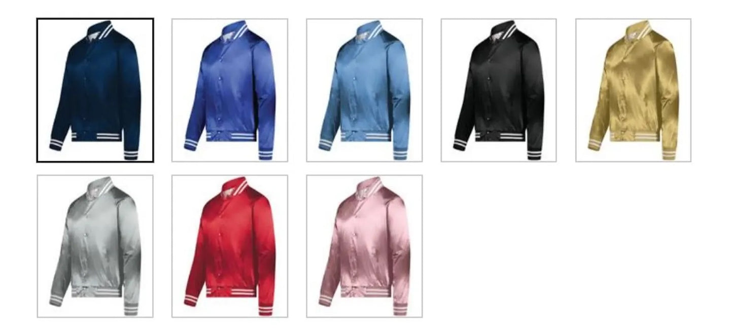 Custom satin jacket high quality with your logo and design
