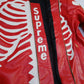 Supreme Vanson Leather X Bones Jacket (Red-White)