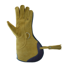 Pack of 10 Custom Left Hand Falconry Gloves – Durable Suede Leather Eagle & Bird Handling Gloves