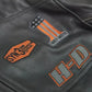 Harley Davidson men's Screaming Eagle Motorcycle Motorbike real Leather Jacket