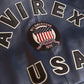 Men's Avirex Stadium Leather Jacket Las Vegas  Avirex jacket Short Body- Black