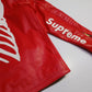 Supreme Vanson Leather X Bones Jacket (Red-White)