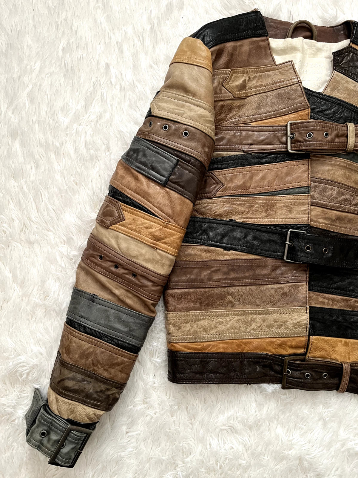 Primum Quality Maison Margiela x H&M Belted Genuine Leather Jacket