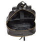 Exclusive Leather Backpack Organizer Rucksack Peru Black Beg