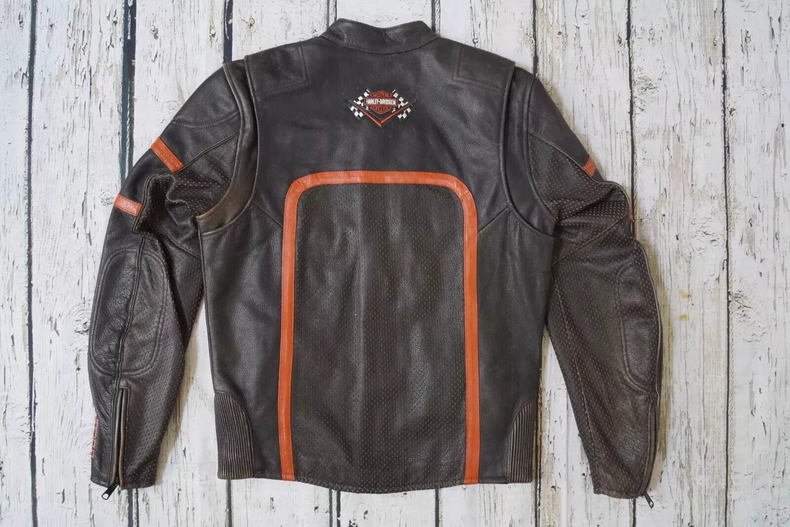 Rare Harley-Davidson Motorcycle Men’s Half Mile Black Original Cowhide Leather Jacket