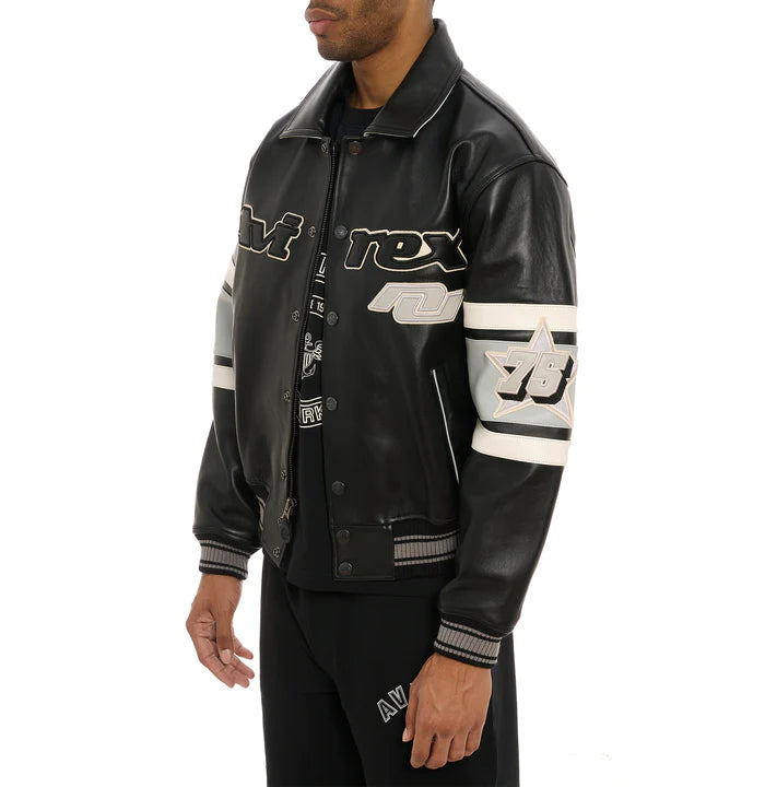 Men's Avirex Leather Jacket Las Vegas  Avirex jacket (Black)