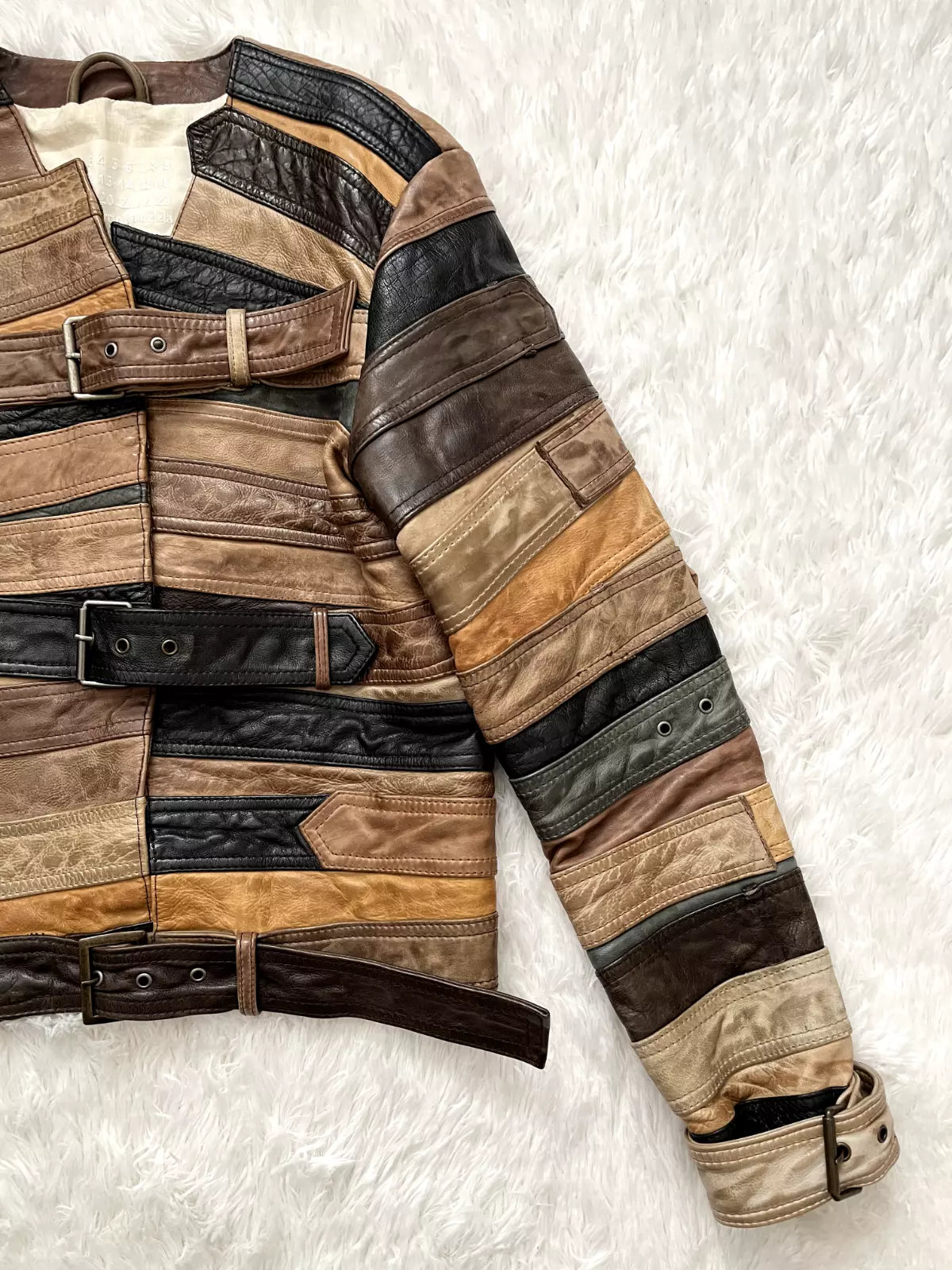Primum Quality Maison Margiela x H&M Belted Genuine Leather Jacket