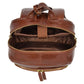 Premium Quality Exclusive Leather Backpack Organiser Rucksack Peru Tan