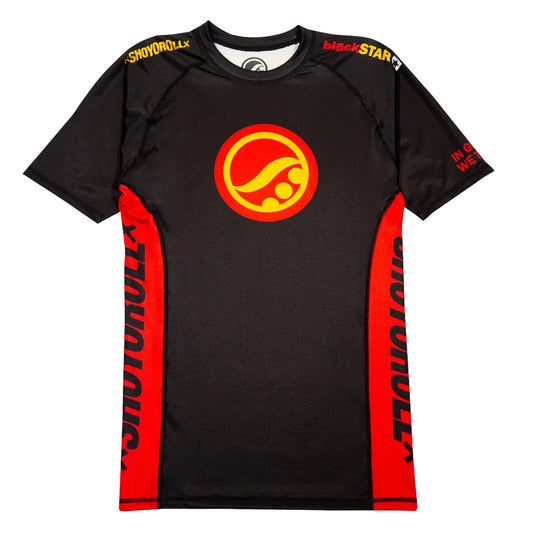 BJJ NoGI Shoyoroll Batch 146 Blackstar Retro Training Rash guard-SS