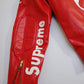 Supreme Vanson Leather X Bones Jacket (Red-White)