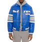 Men's Avirex Carolina Blue LEGEND USA Real Bomber Americans Flight Leather Jackets