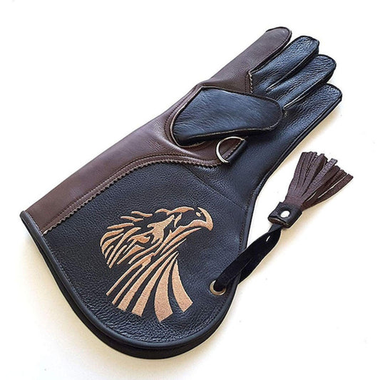 Pack of 20 Left-Hand Falconry Gloves – Premium Nubuck Leather Bird Handling Gloves for Eagles, Hawks & Raptors (Wholesale)