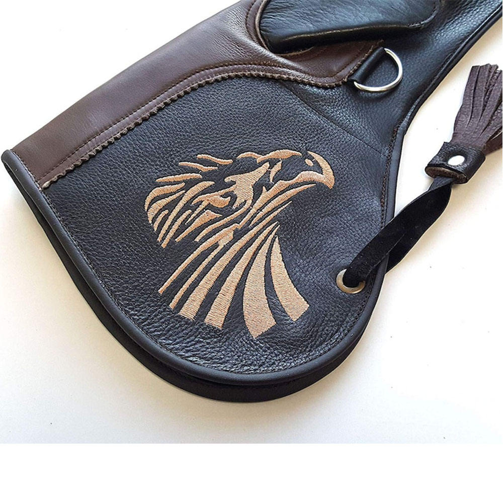 Pack of 20 Left-Hand Falconry Gloves – Premium Nubuck Leather Bird Handling Gloves for Eagles, Hawks & Raptors (Wholesale)