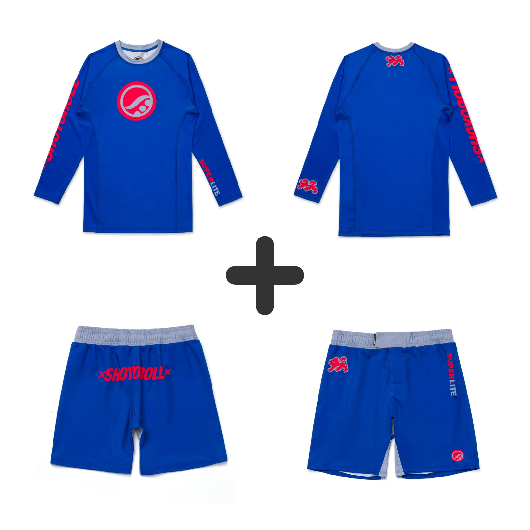 Shoyoroll Batch 145 SuperLite Retro Rash guards SS & MMA Short sets