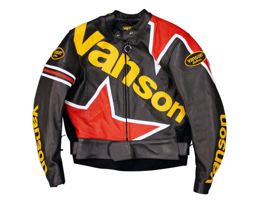 Vanson Cobra Star Premium Leather Jacket – Bold Motorcycle Biker Style
