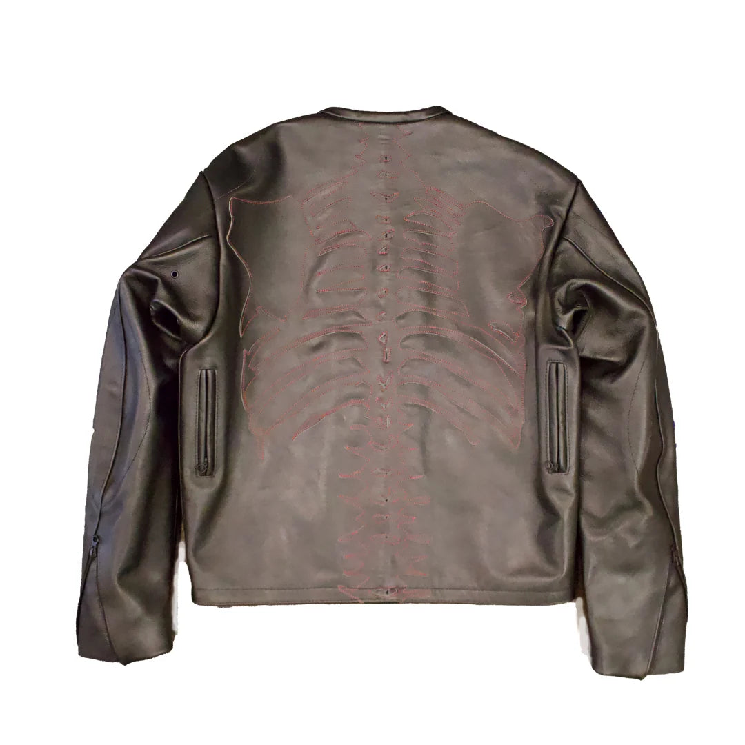 Primium Quanlity Vanson & Askan Leather  Bone Jacket