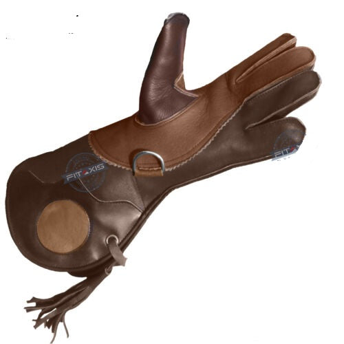 Wholesale Pack of 10 Left-Hand Falconry Gloves | Natural Leather Eagle, Hawk & Raptor Handling Gloves