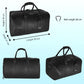 Polo Ralph Lauren Leather Duffle Bag Black Leather with dust Cover