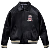Men’s Avirex Leather Jacket Iconic Avirex Jacket (Black)