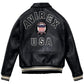 Men’s Avirex Leather Jacket Iconic Avirex Jacket (Black)