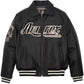 Premium Edition Men's Avirex Black Real Bomber American Flight Jacket Lamb Skin Leather Jackets