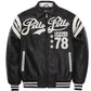 Men's Pelle Pelle Real Leather Jacket, Black with Ribbed cuffs