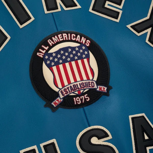 Men’s Avirex Leather Jacket Iconic Avirex Jacket (Dark Blue)