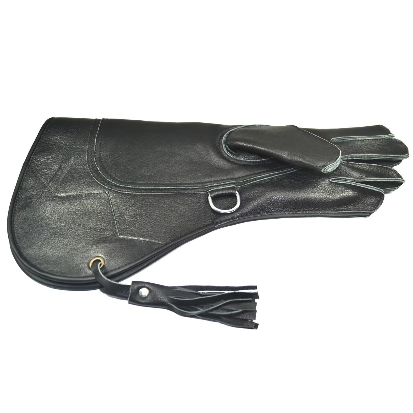 Pack of 10 Custom Left-Hand Falconry Gloves | Durable Natural Leather Eagle & Bird Handling Gloves for Cold Weather Use