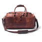Personalized Full Grain Leather Duffle Bag