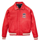 Men's Avirex Leather Jacket Iconic Avirex jacket (Red )