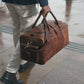 Personalized Full Grain Leather Duffle Bag