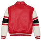 Men's Avirex Carolina Red LEGEND USA Real Bomber American Flight Leather Jackets