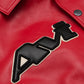 Men's Avirex Carolina Red LEGEND USA Real Bomber American Flight Leather Jackets