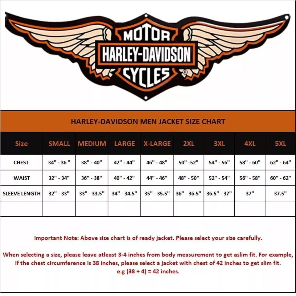 Harley Davidson men's Screaming Eagle Motorcycle Motorbike real Leather Jacket
