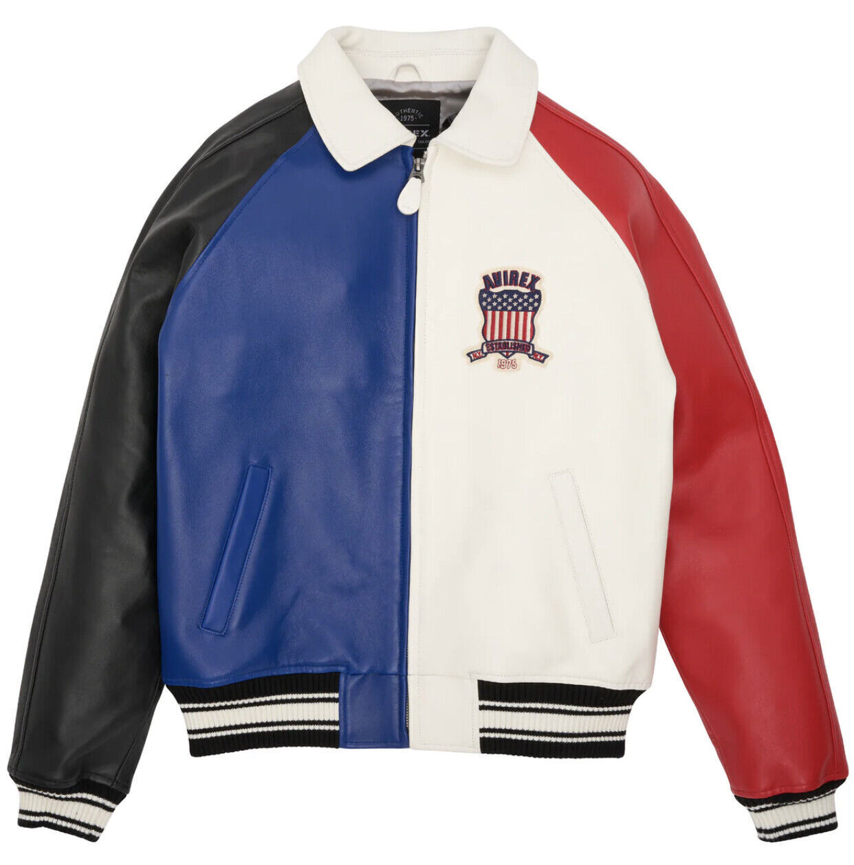 Men's Avirex Leather Jacket Iconic Avirex jacket (Multi Color )