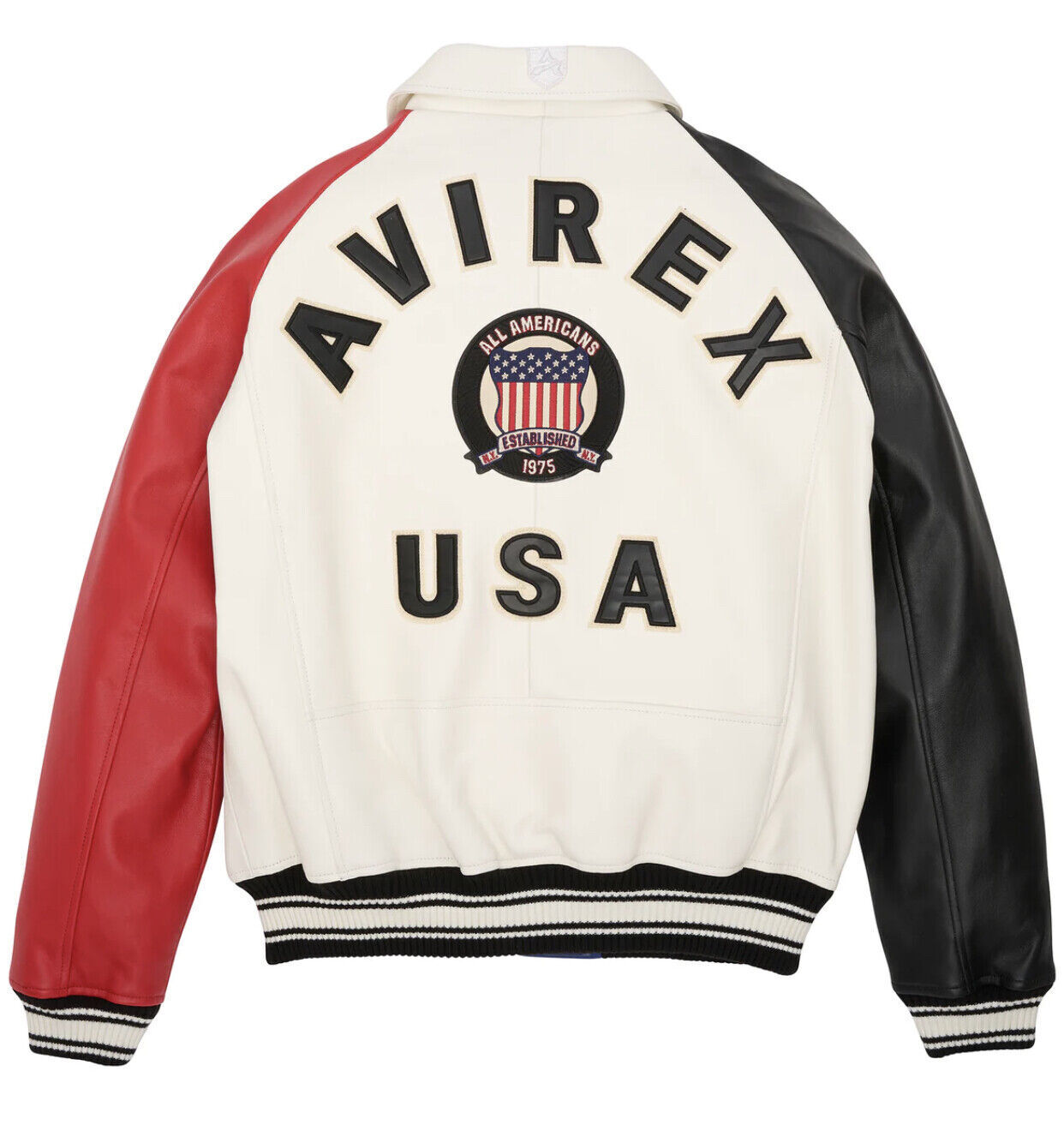 Men's Avirex Leather Jacket Iconic Avirex jacket (Multi Color )