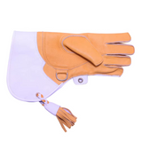 Pack of 10 Falconry Gloves | Nubuck Leather Bird Handling Gloves for Eagles, Hawks & Raptor