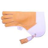 “5-Pack Left-Hand Falconry Gloves – Premium Nubuck Leather Bird Handling Gloves”